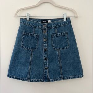 BDG Denim Button Down Mini Skirt | Size Small